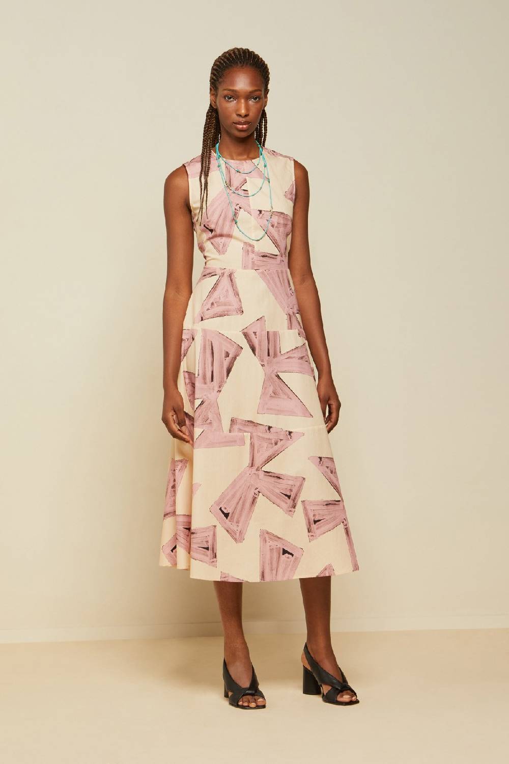 ottod'Ame Cotton midi poodle dress In vendita