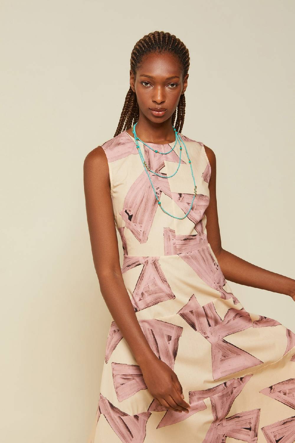 ottod'Ame Cotton midi poodle dress In vendita