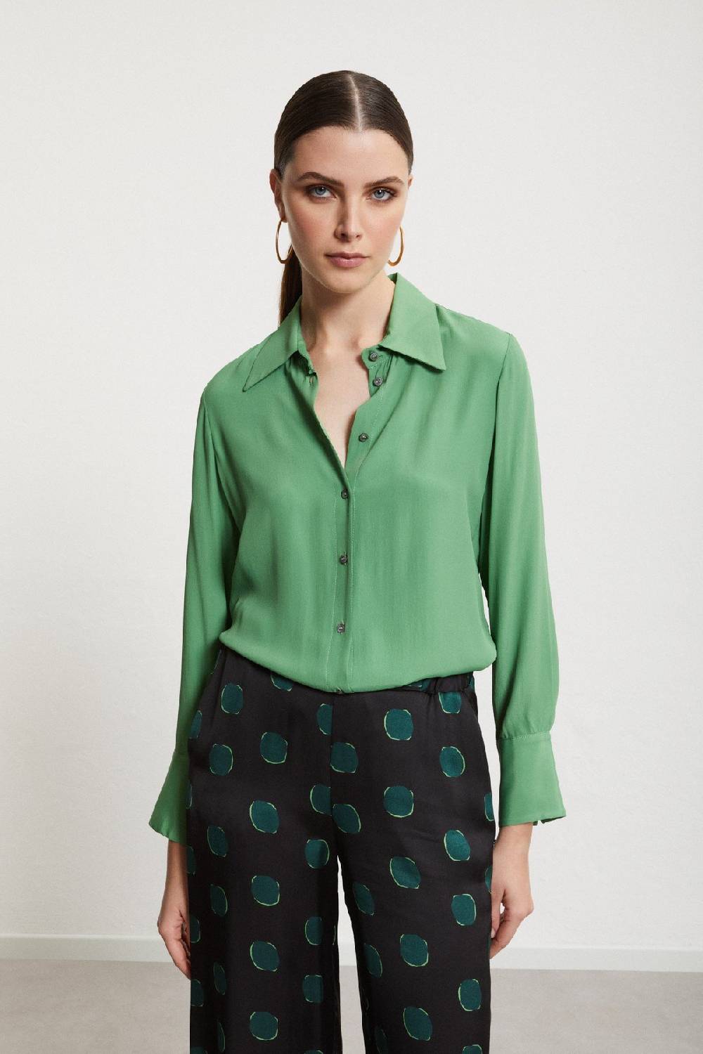 ottod'Ame Silk-blend shirt Sconti questo mese