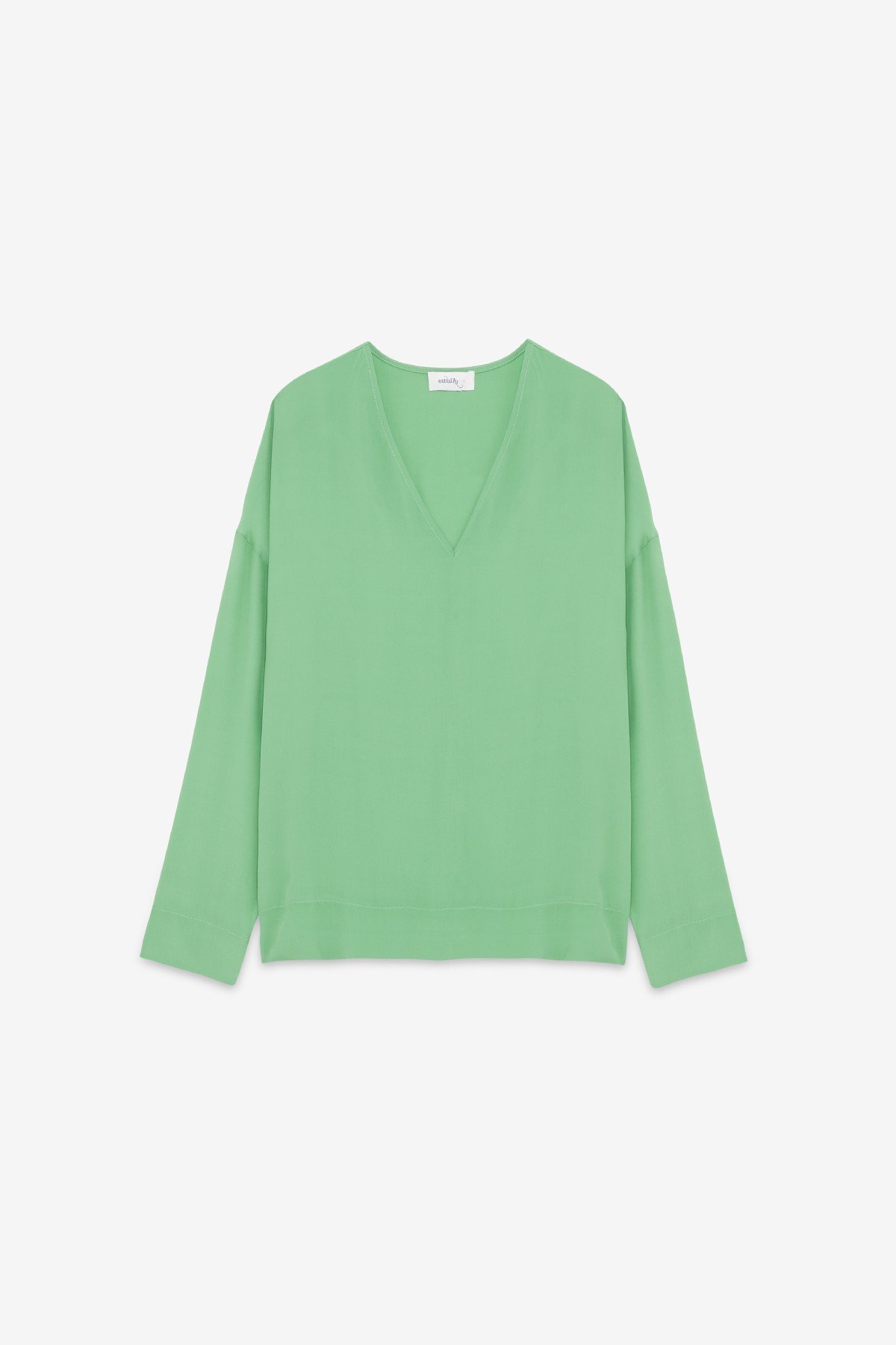 ottod'Ame Silk-blendl flared blouse 2025
