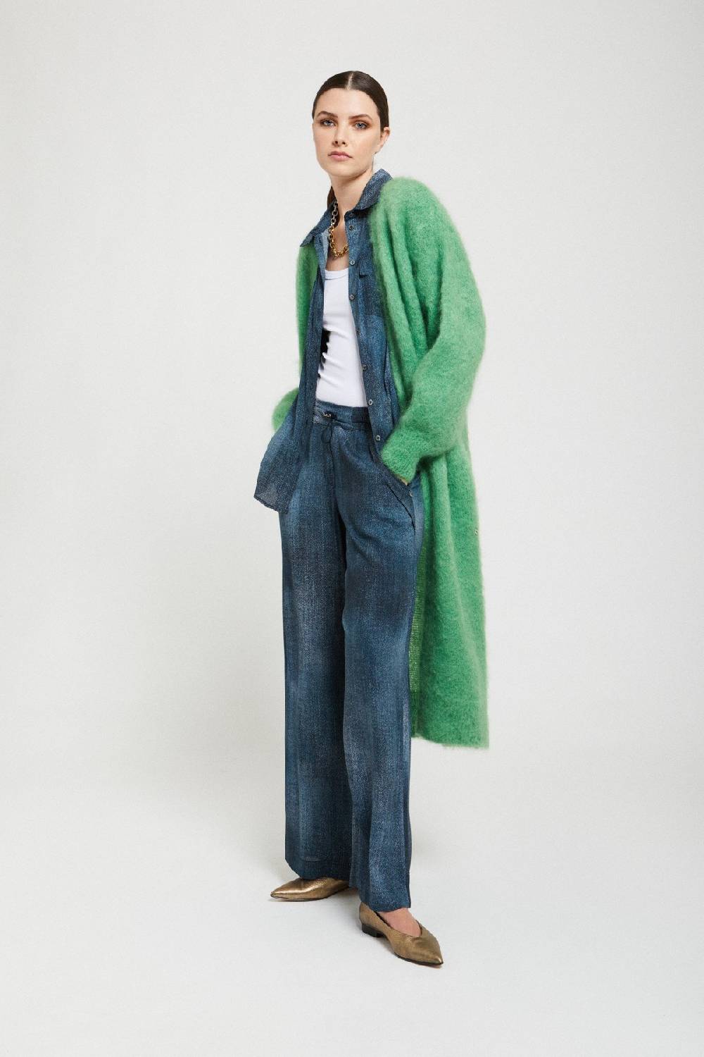 ottod'Ame Mohair blend fluffy cardigan