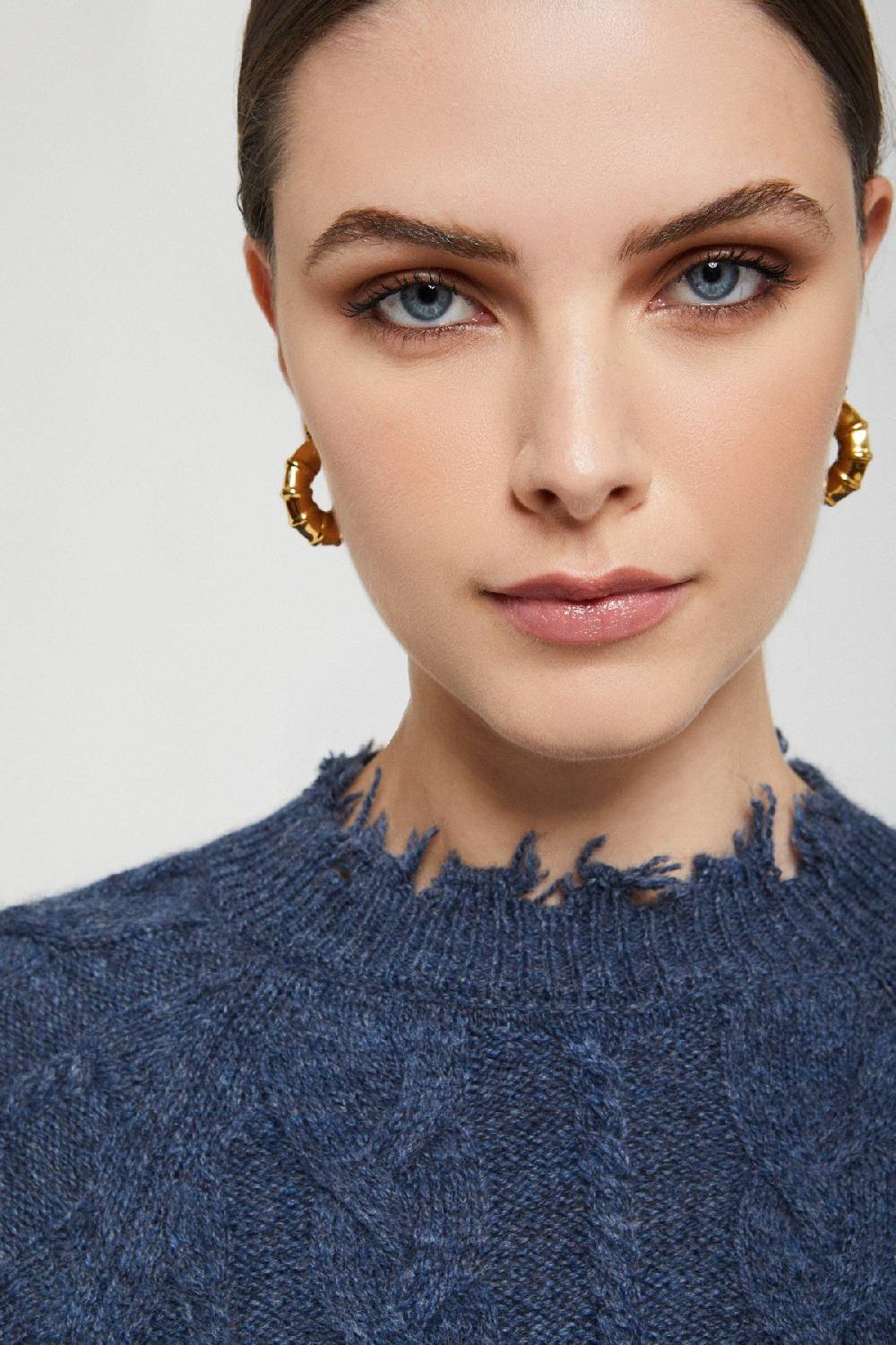 ottod'Ame Wool blend sweater with fringes Spedizione Gratuita