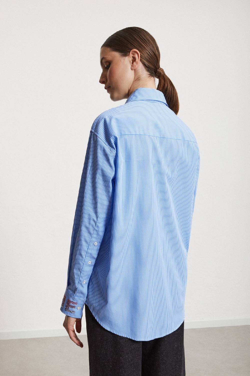 ottod'Ame Cotton shirt with strass Qualità Garantita