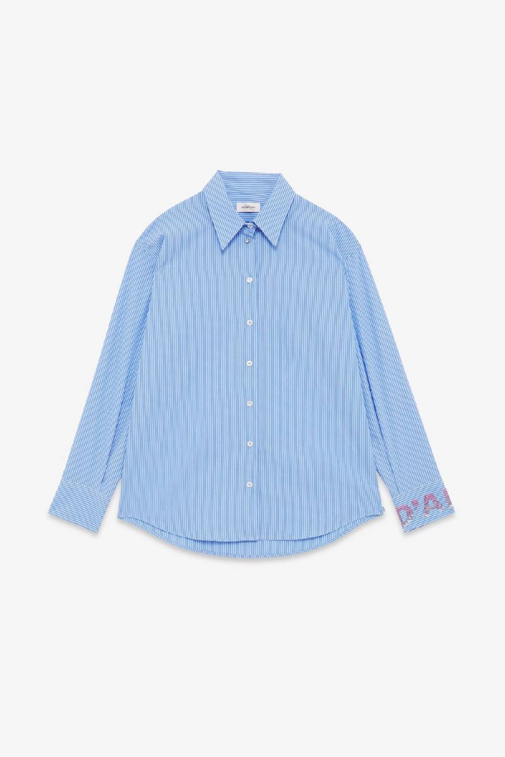 ottod'Ame Cotton shirt with strass Qualità Garantita