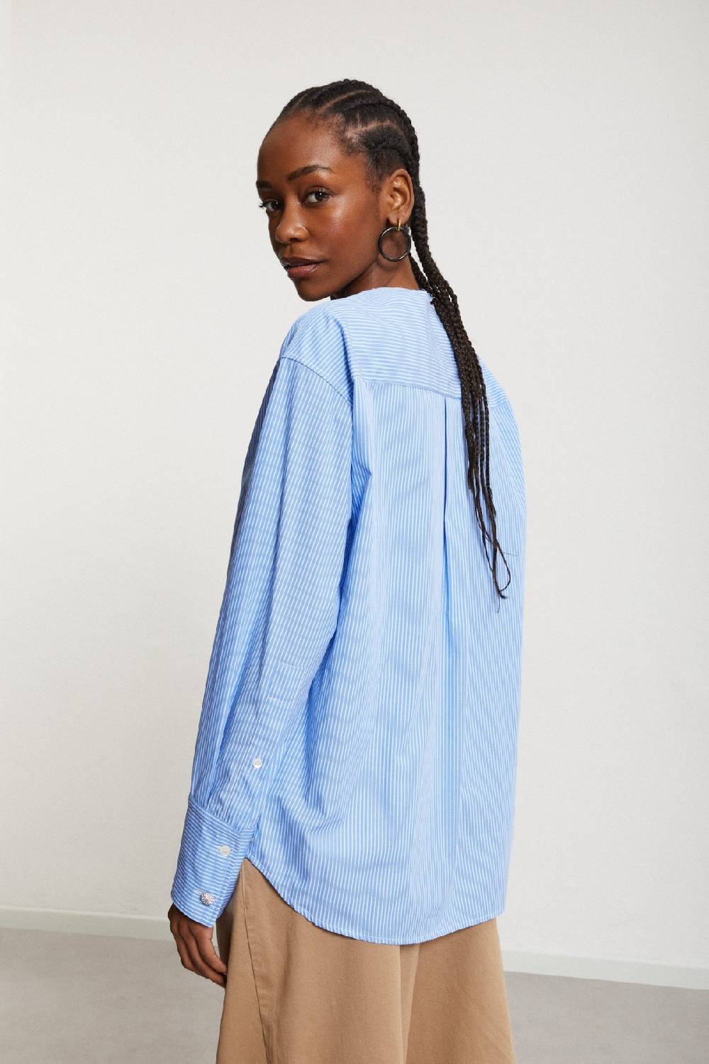 ottod'Ame Cotton shirt without collar Negozi Online