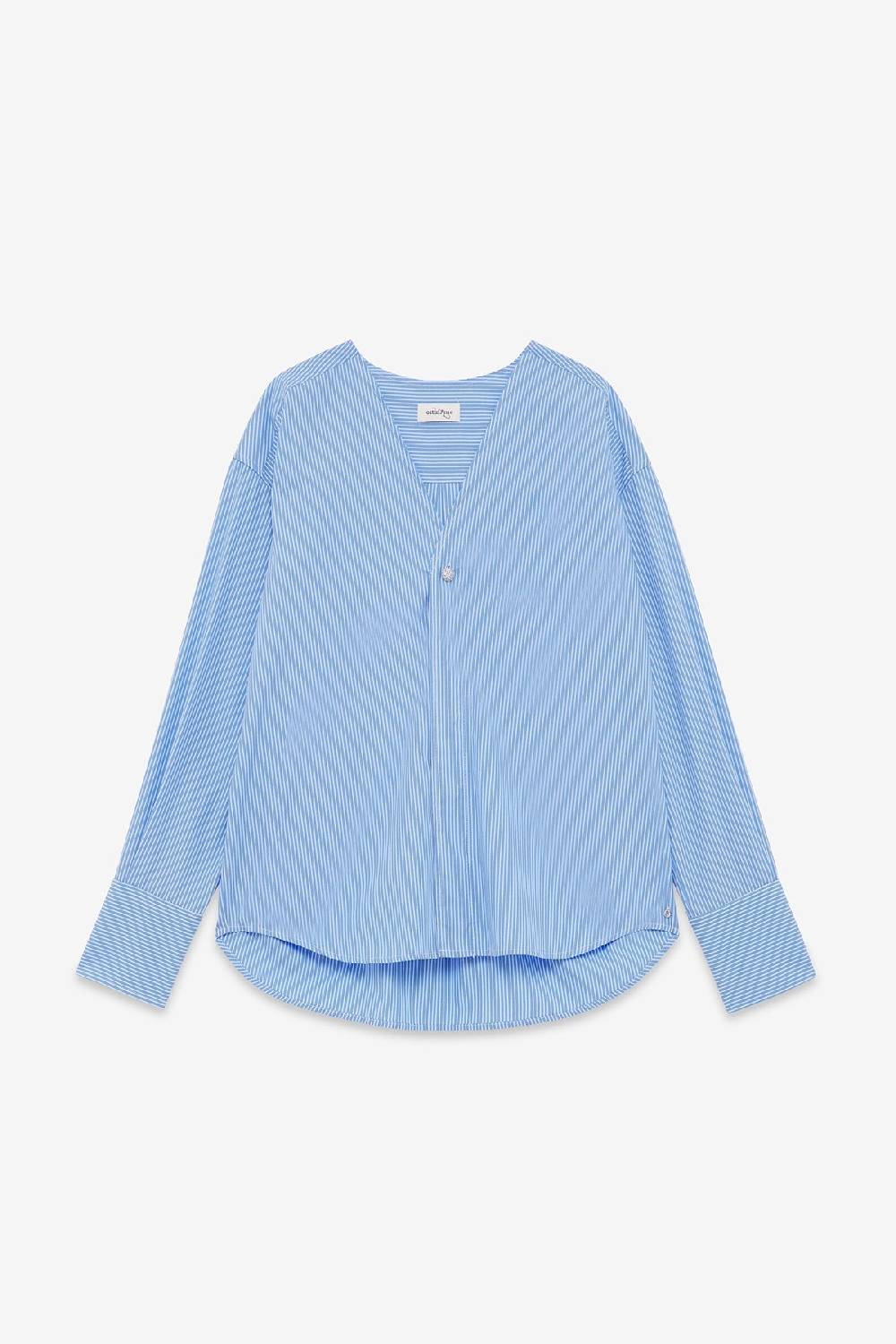 ottod'Ame Cotton shirt without collar Negozi Online
