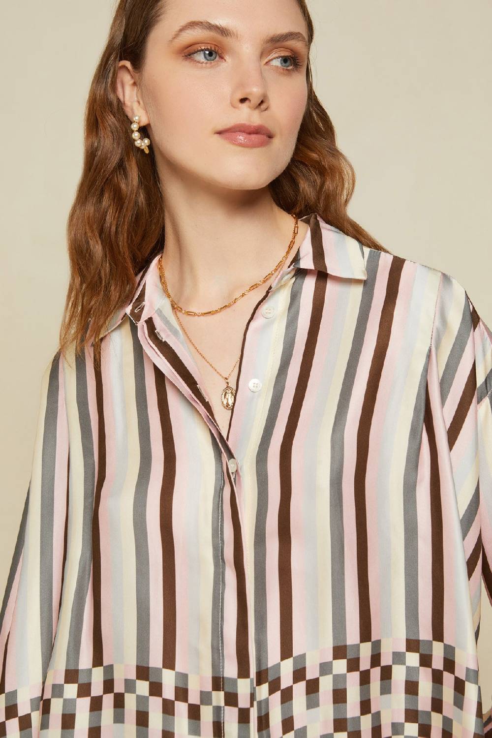 ottod'Ame Printed viscose shirt Shopping Online