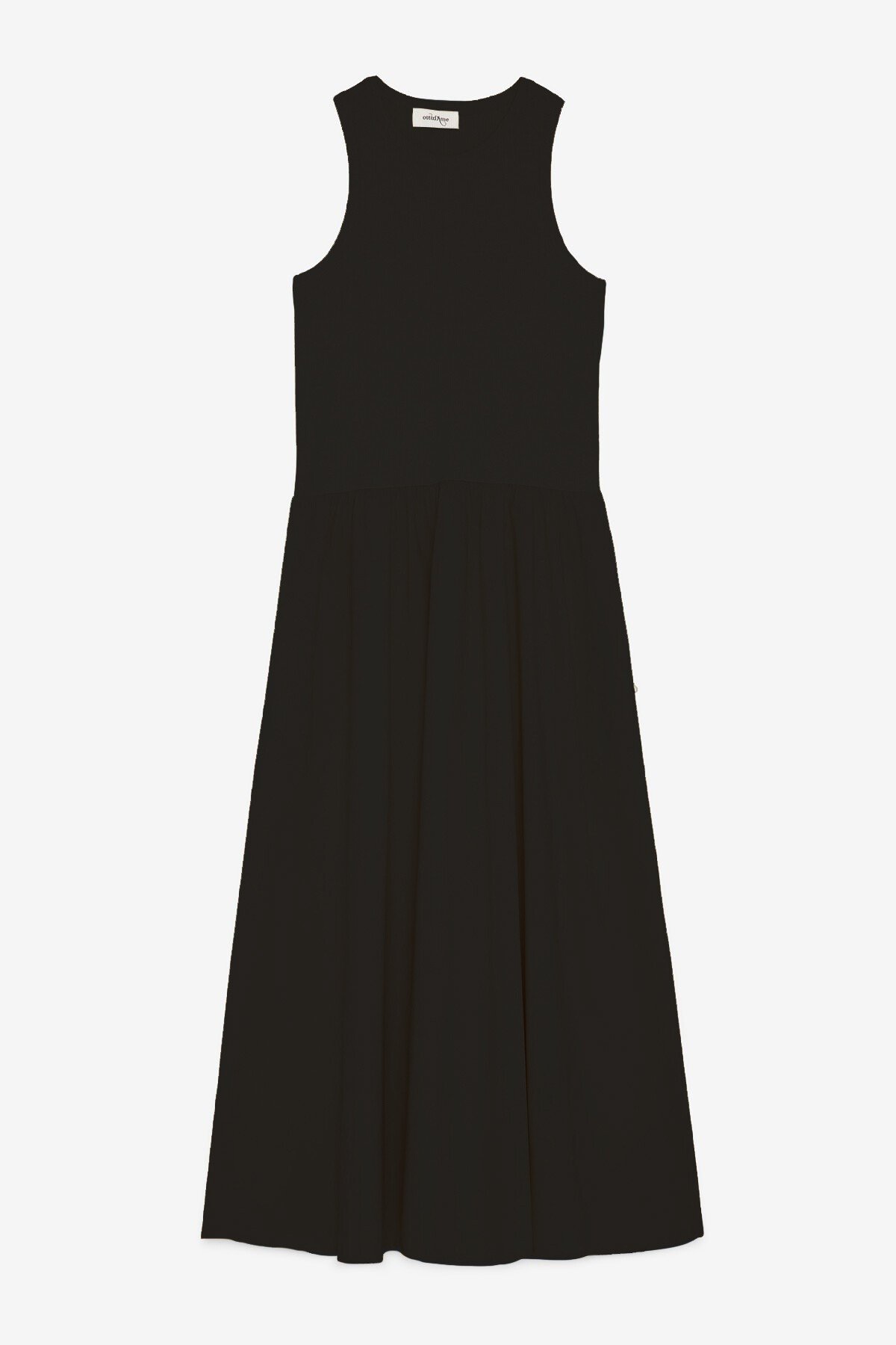 ottod'Ame Poplin midi dress with poodle skirt Sottocosto