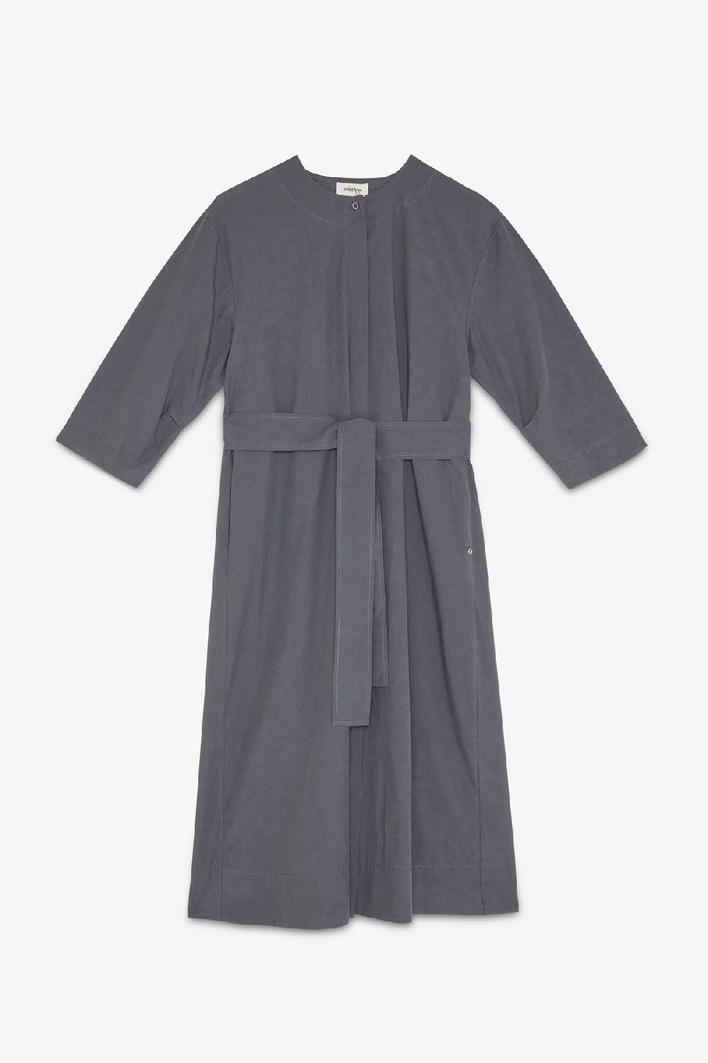 ottod'Ame Poplin chemisier midi dress with sash Sconto