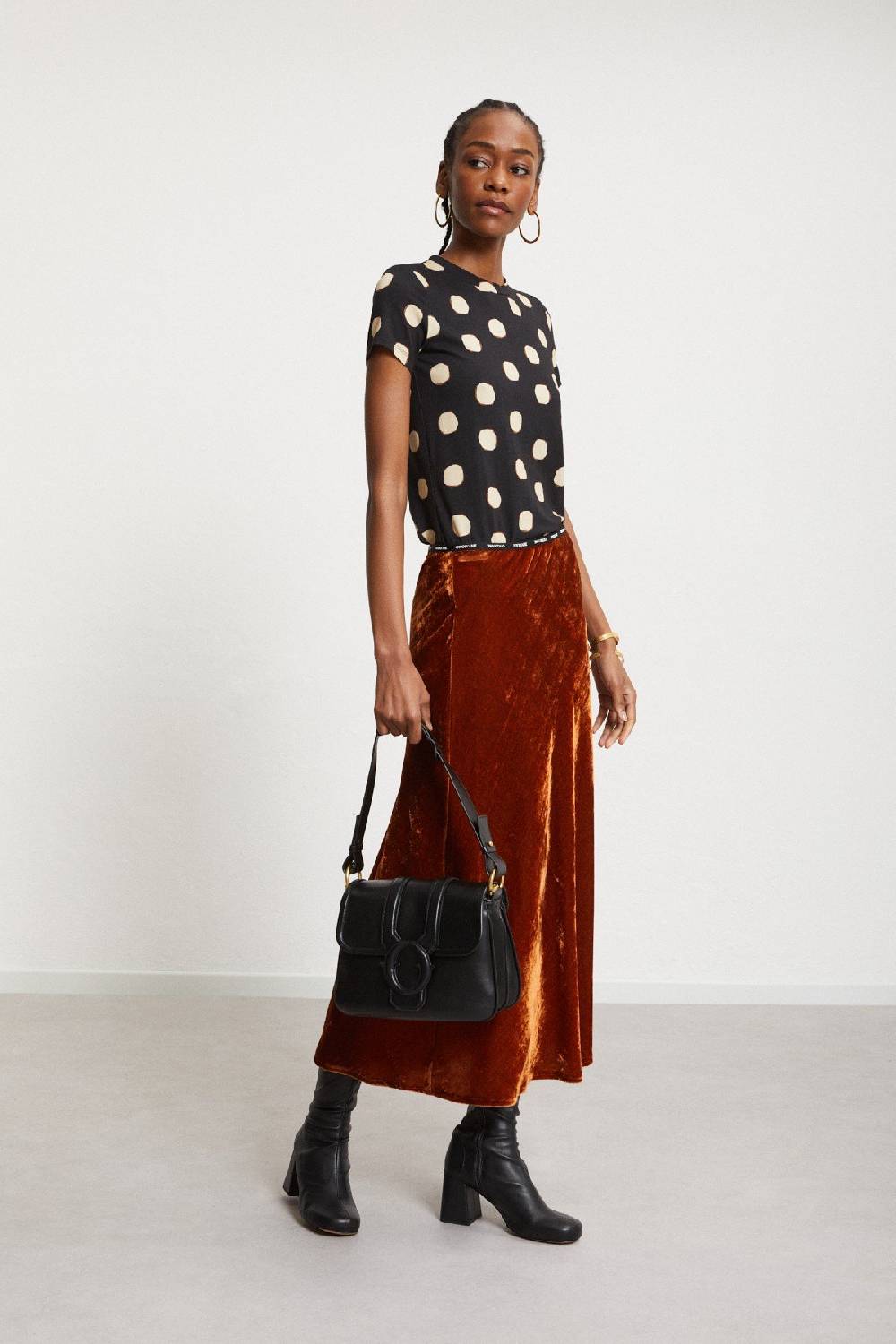 ottod'Ame Printed viscose T-shirt with short sleeves Offerte