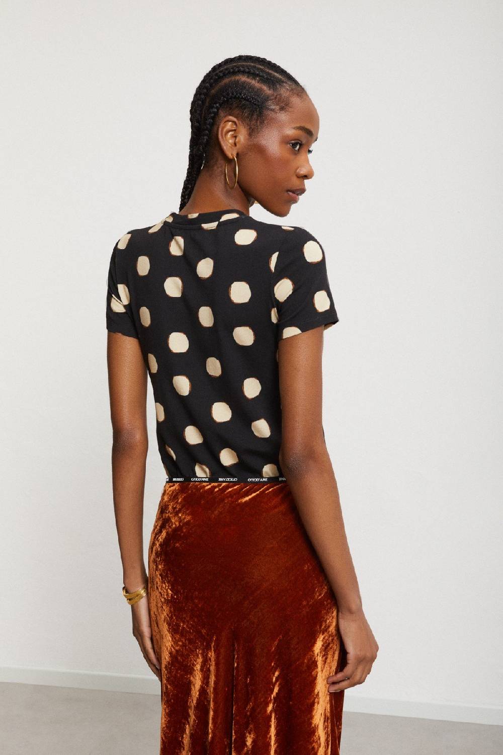 ottod'Ame Printed viscose T-shirt with short sleeves Offerte