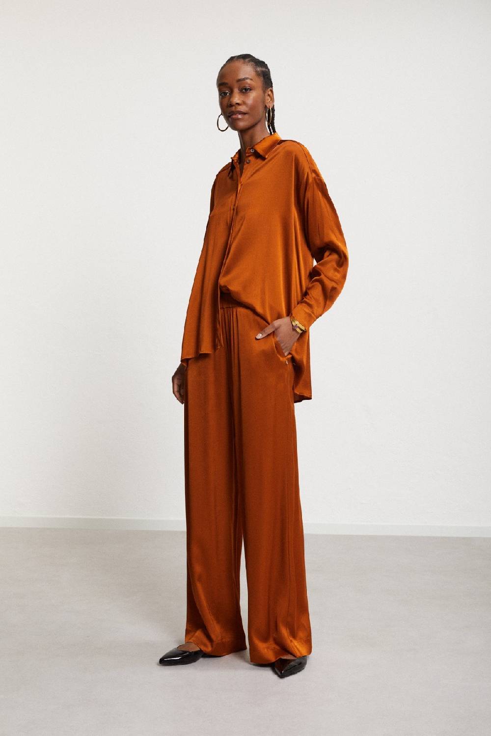 ottod'Ame Viscose palazzo trousers Vendita Economica