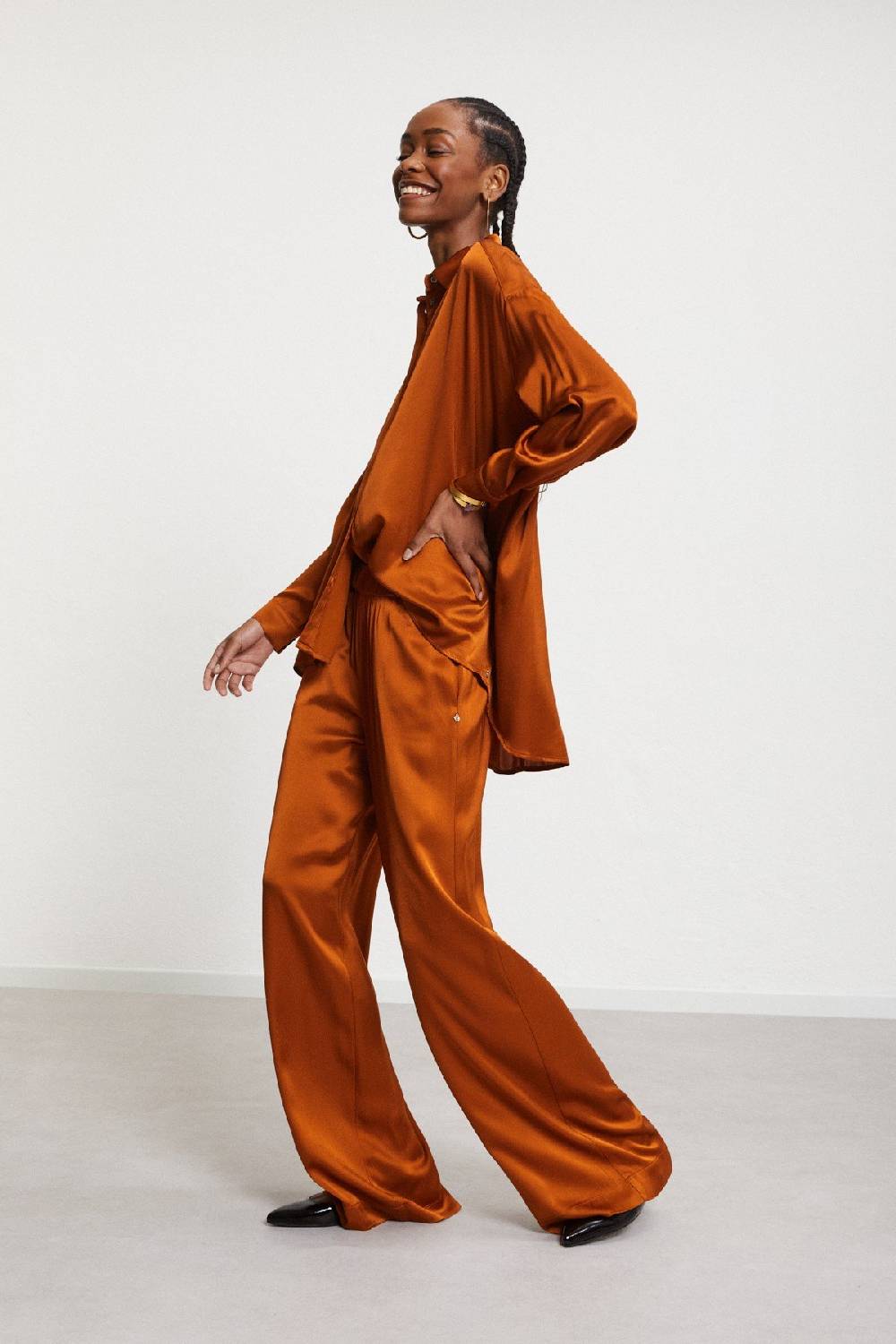 ottod'Ame Viscose palazzo trousers Vendita Economica