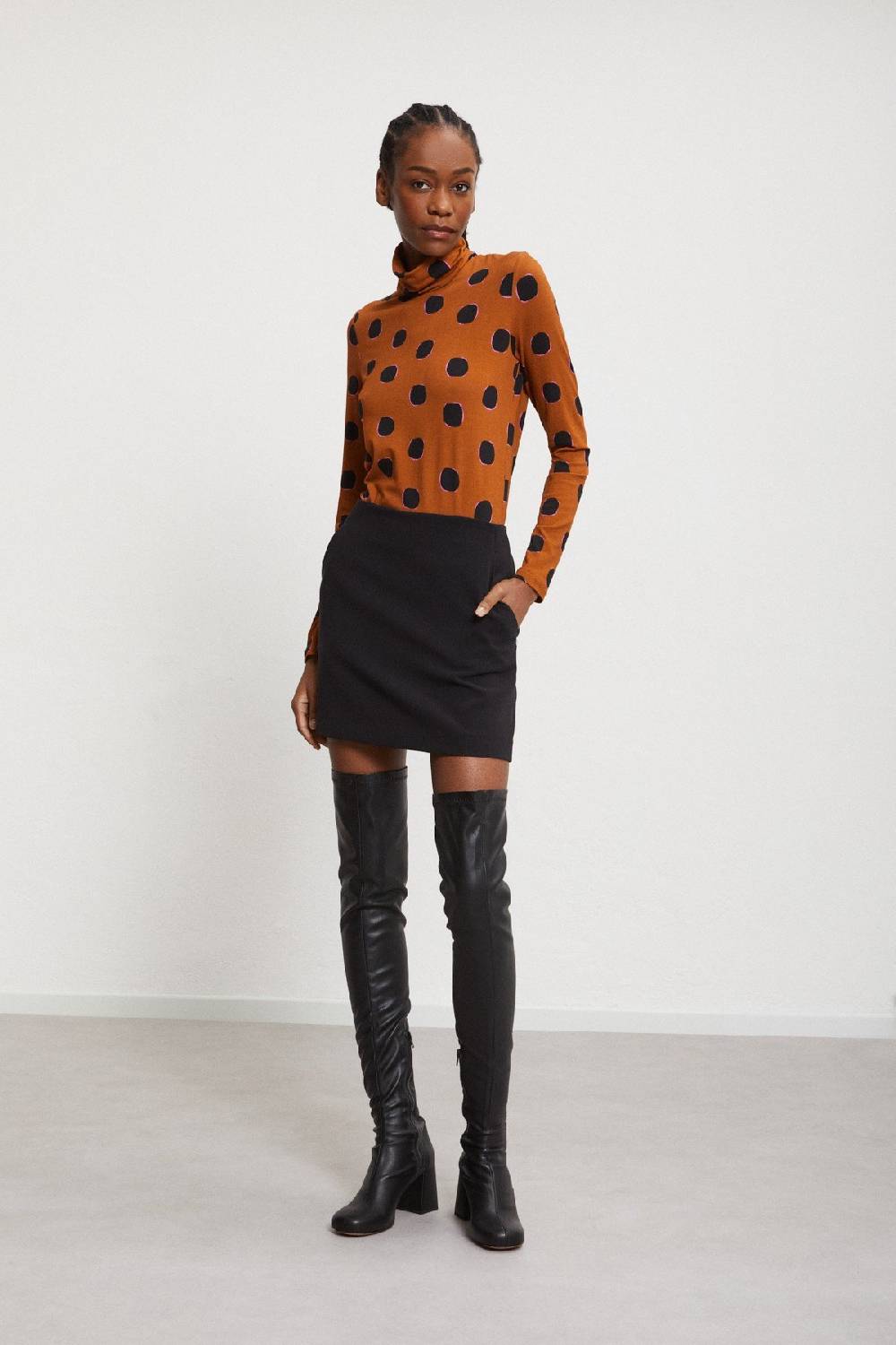 ottod'Ame Solid mini skirt Vendite Flash