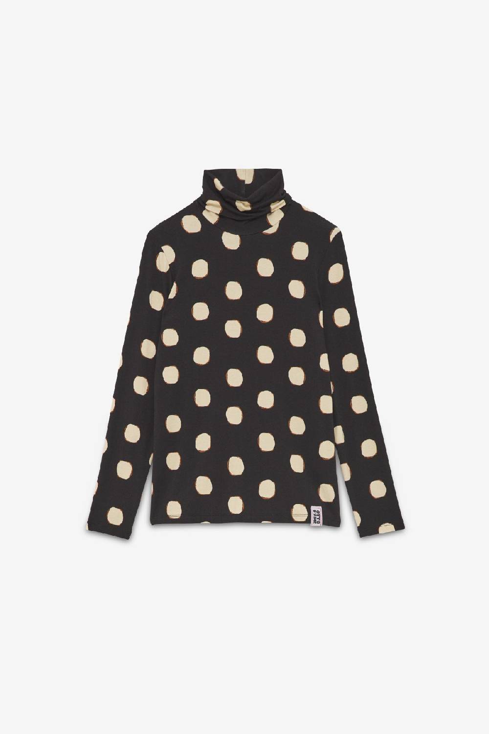 ottod'Ame Printed viscose turtleneck t-shirt Moda