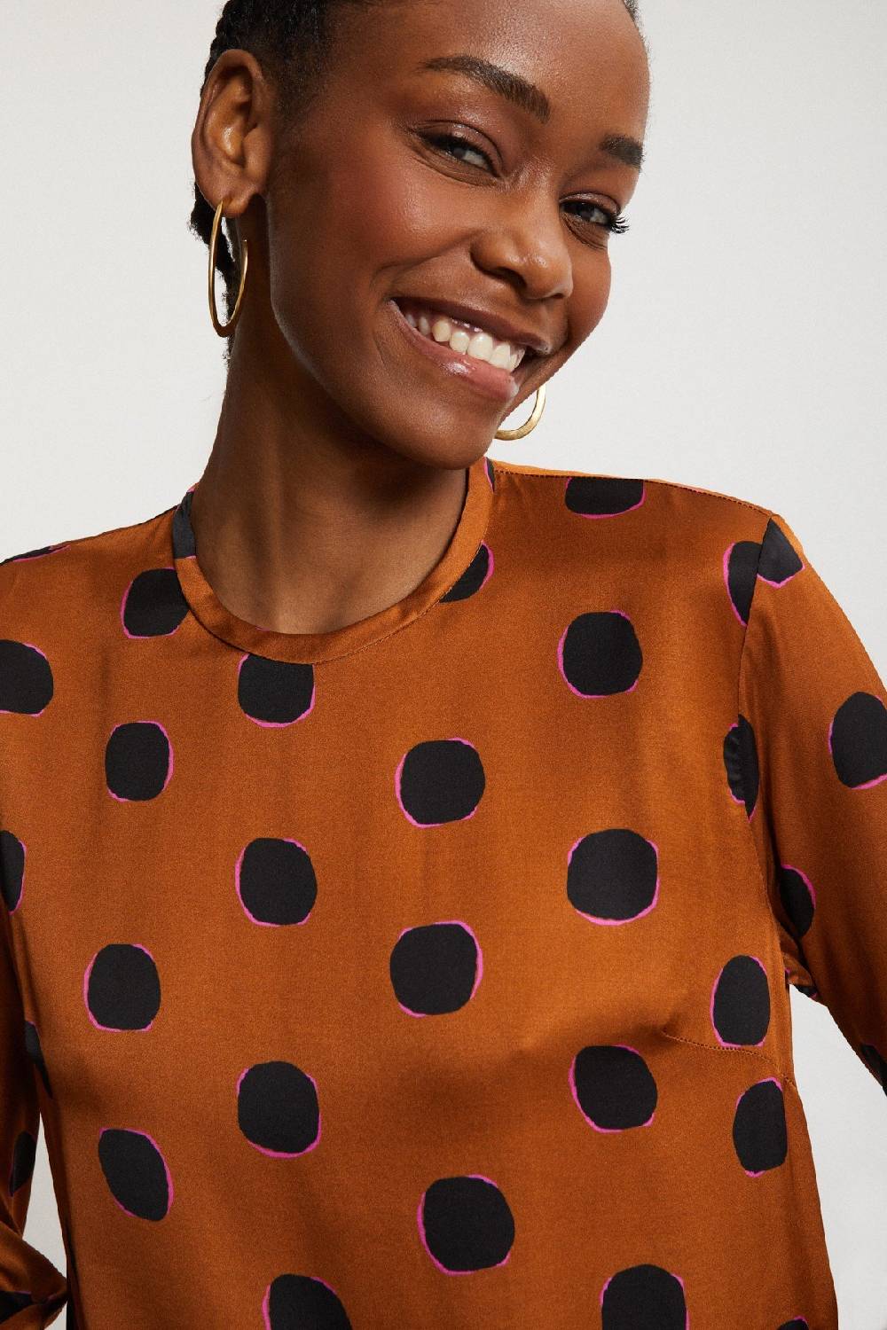 ottod'Ame Viscose short dress with long sleeves Negozio online di fabbrica