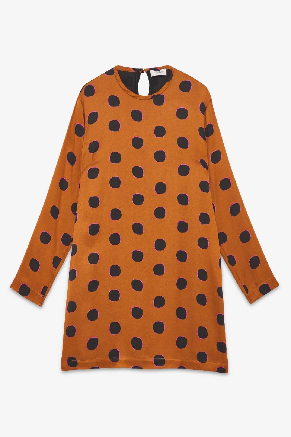 ottod'Ame Viscose short dress with long sleeves Negozio online di fabbrica