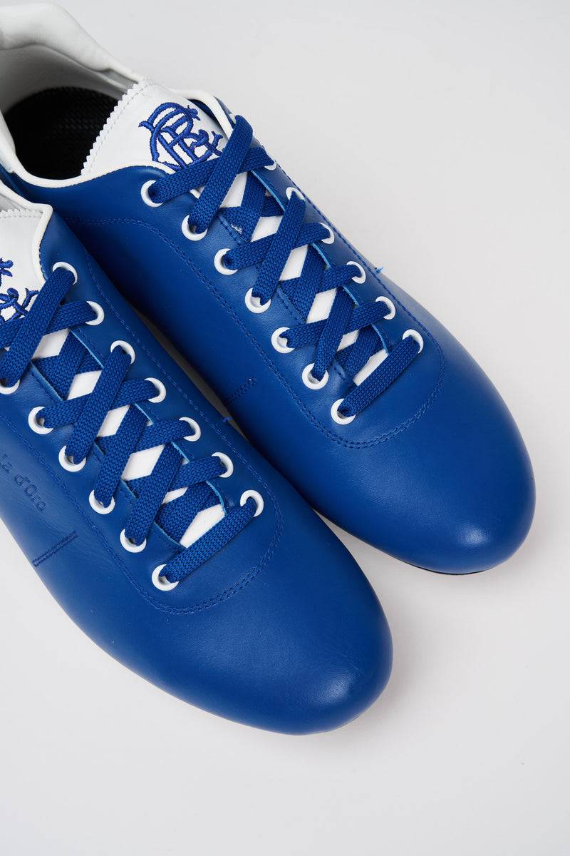 Pantofola Doro Scarpe da calcio in pelle Lazzarini x GLASGOW RANGERS Vendita Economica