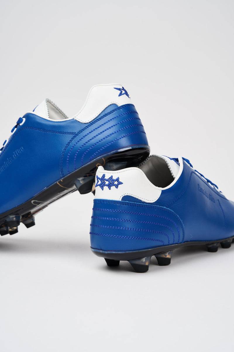 Pantofola Doro Scarpe da calcio in pelle Lazzarini x GLASGOW RANGERS Vendita Economica