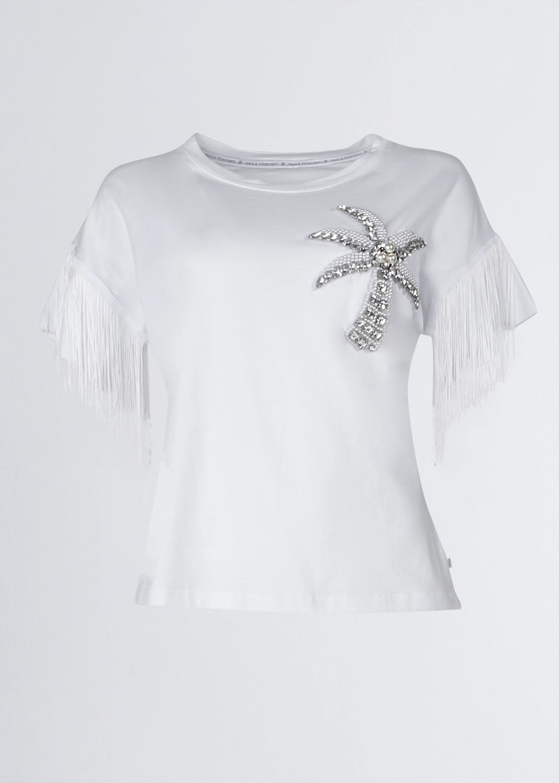 Paola T. T-shirt in cotone stretch Negozio