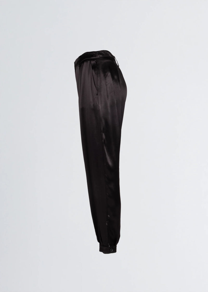Paola T. Pantalone jogger in raso di viscosa Italia