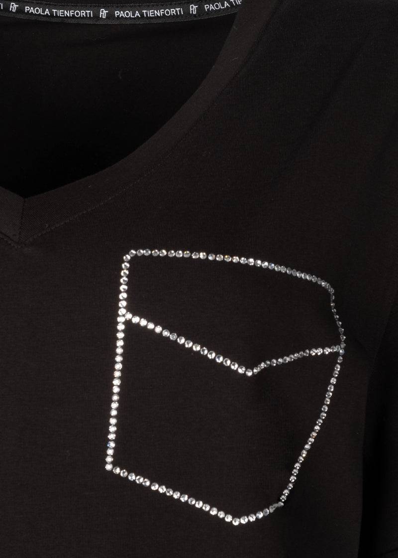Paola T. T-Shirt in cotone stretch In Linea