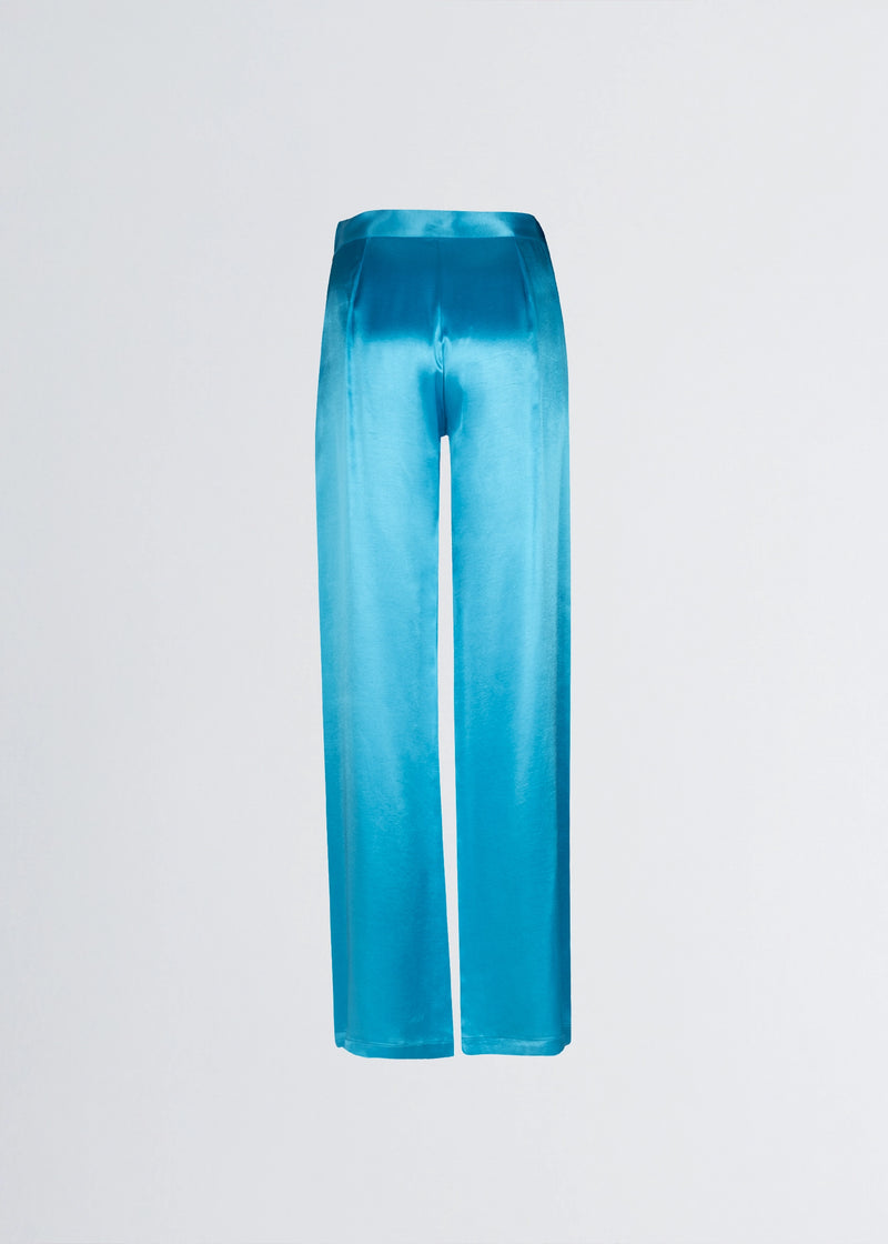 Paola T. Pantalone palazzo in raso di viscosa Prezzo Ridotto