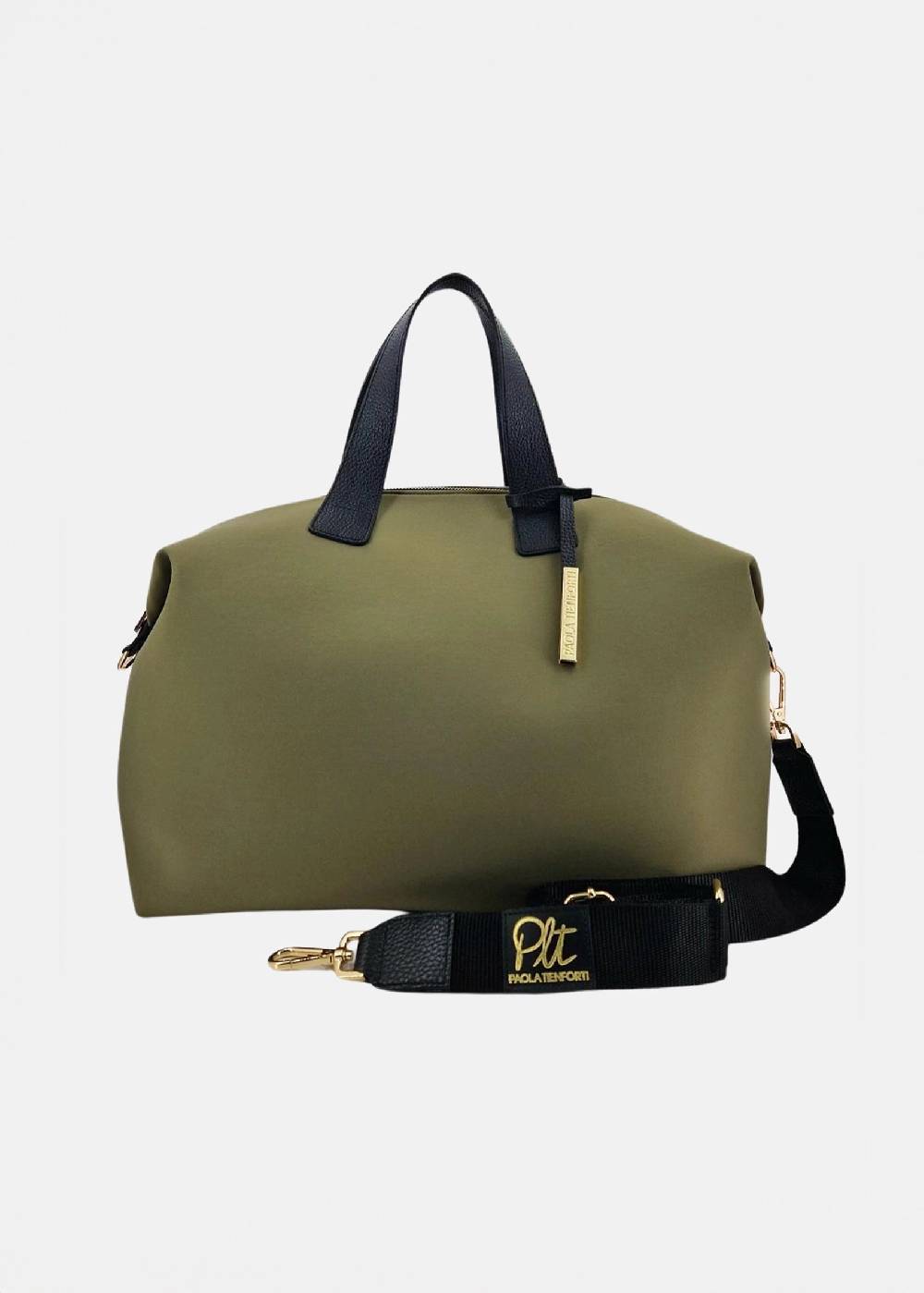 Paola T. Bauletto medium in neoprene con dettagli oro I Più Venduti