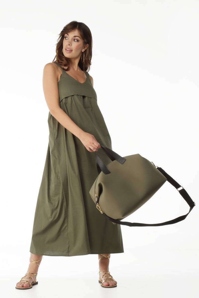 Paola T. Bauletto medium in neoprene con dettagli oro I Più Venduti
