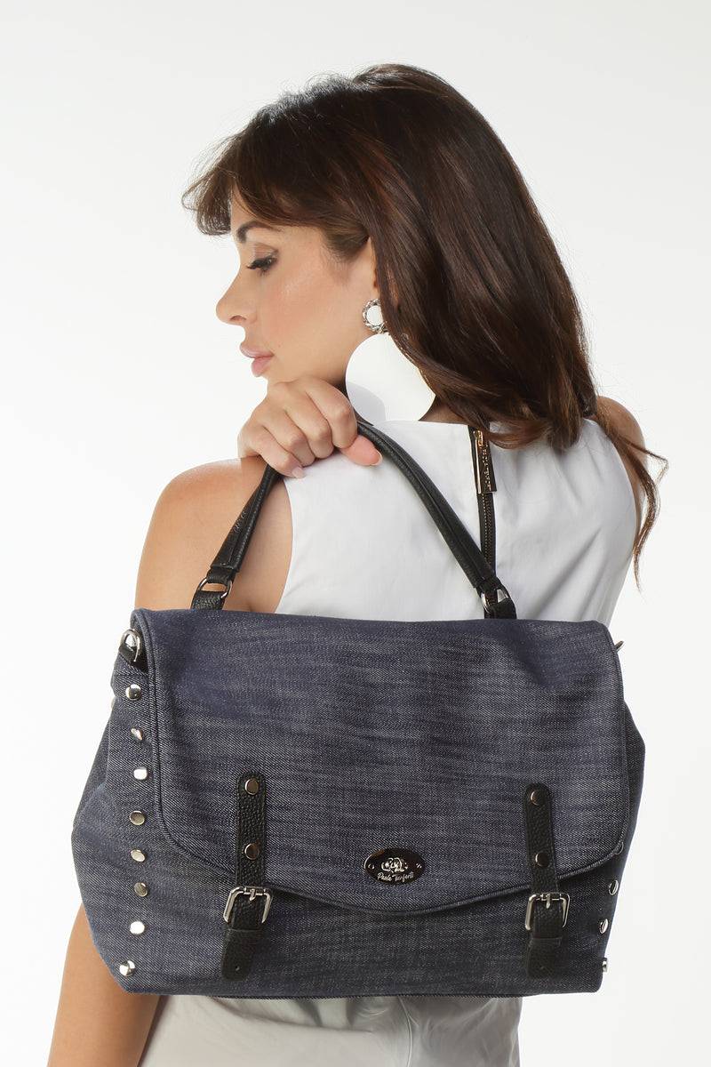 Paola T. Sella con rivetti argento Vendite stagionali