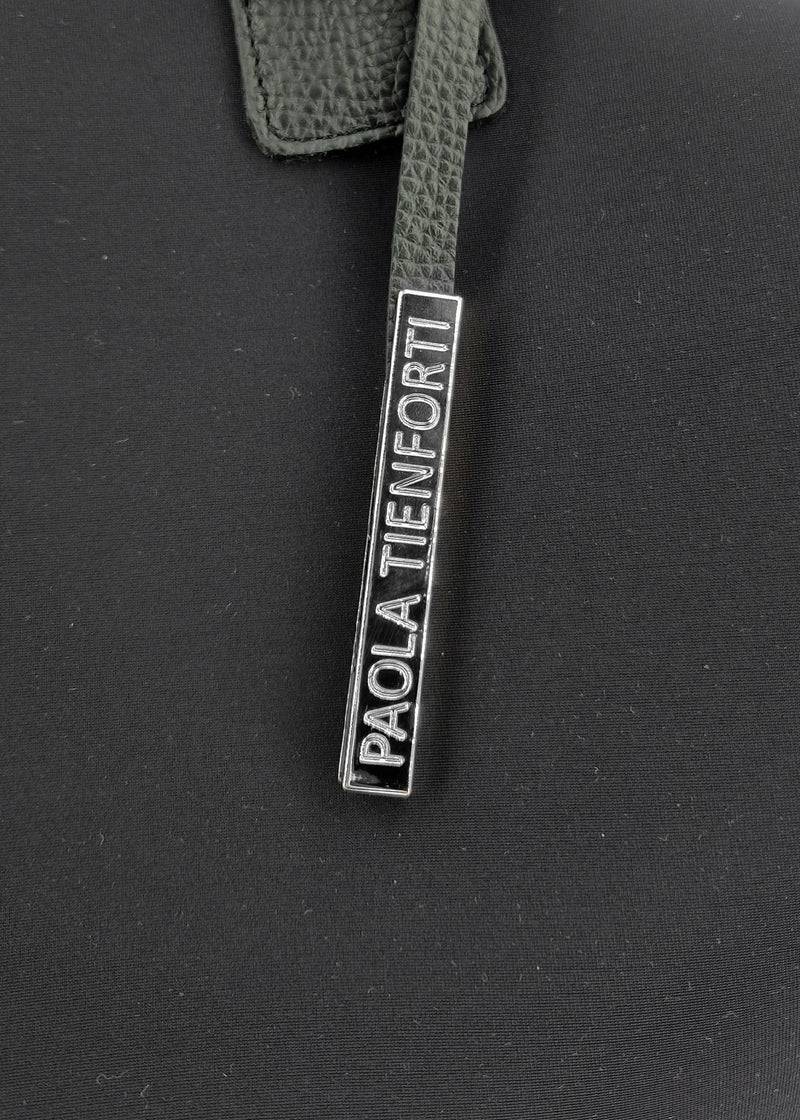 Paola T. Bauletto large in neoprene con dettagli argento Moda
