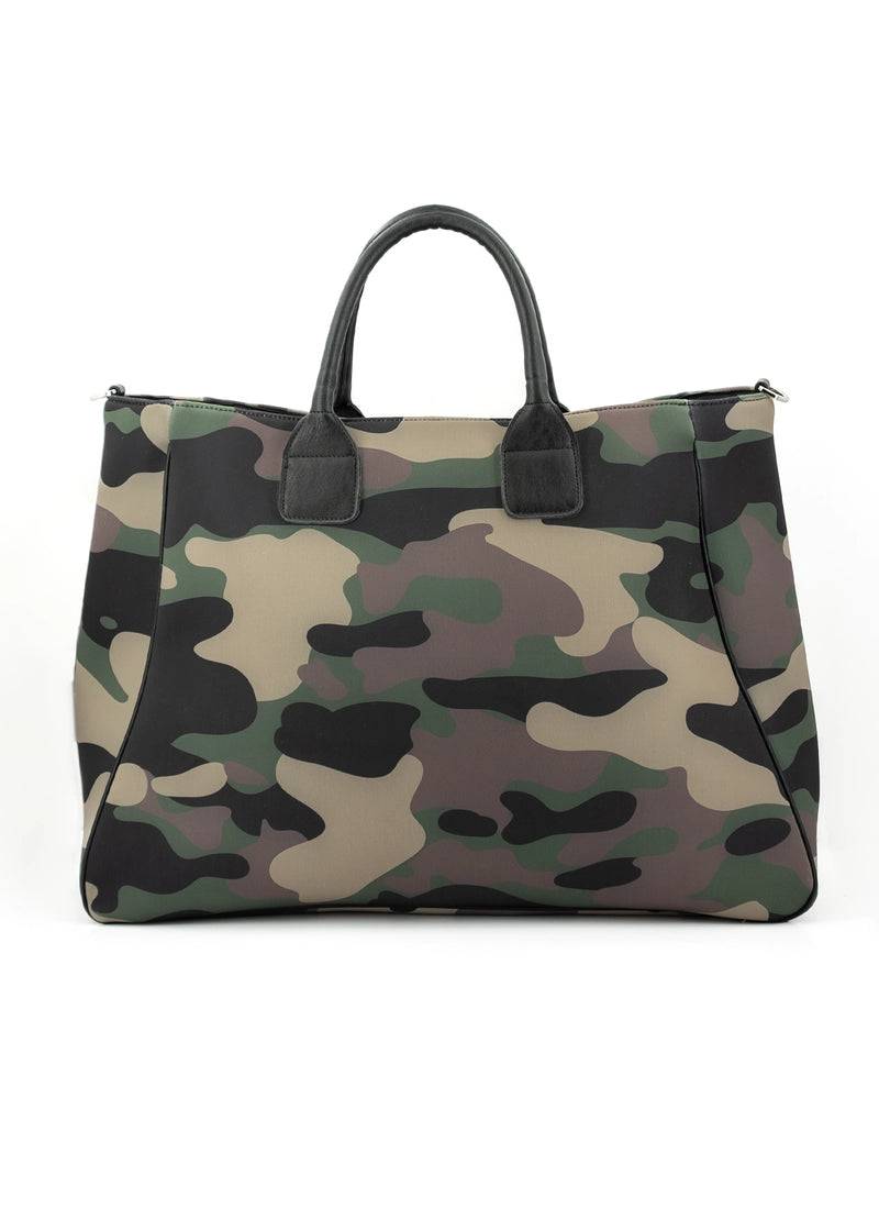 Paola T. Shopper in neoprene camouflage Italia