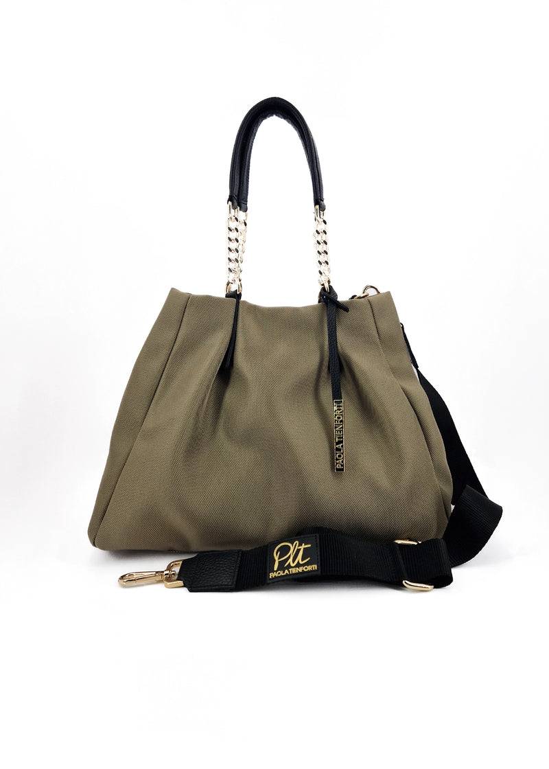 Paola T. Shopper in cordura con dettagli oro Promozione