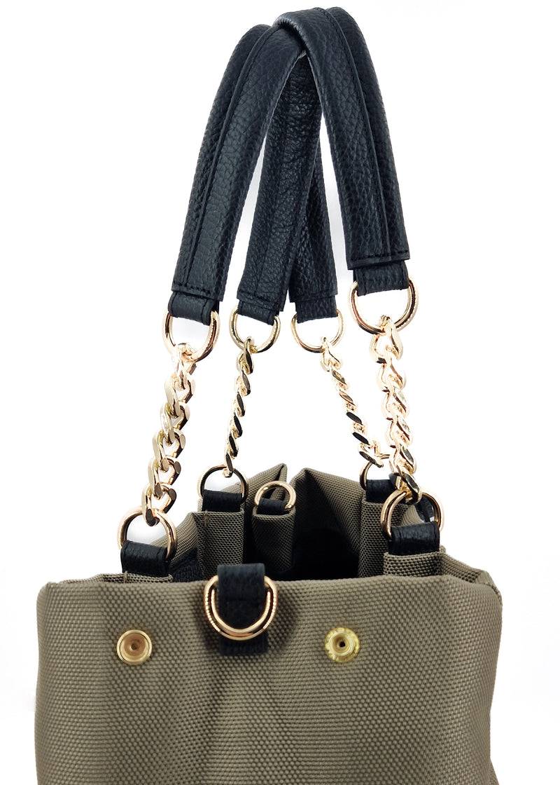 Paola T. Shopper in cordura con dettagli oro Promozione