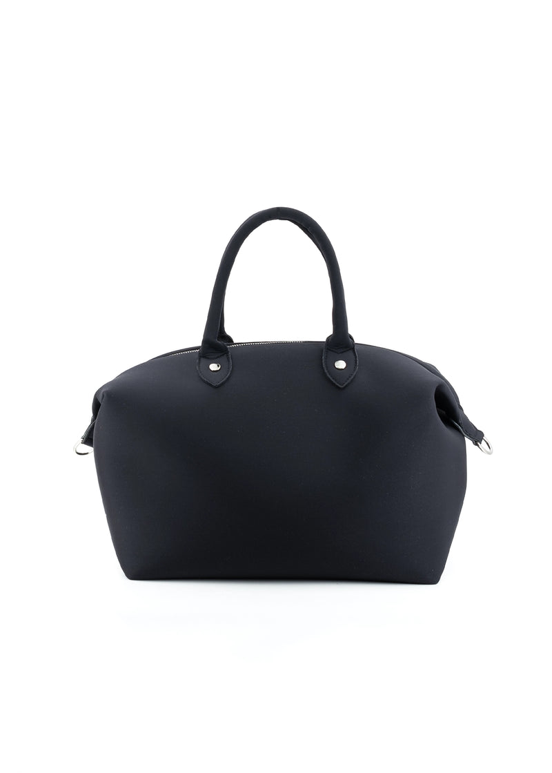 Paola T. Bauletto medium in neoprene con dettagli argento Acquista Ora