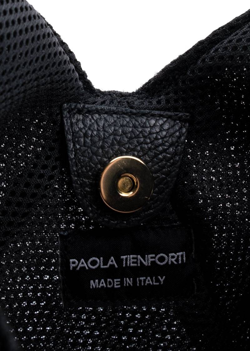 Paola T. Sacca hobo in traforato con dettagli oro Prezzo Ridotto
