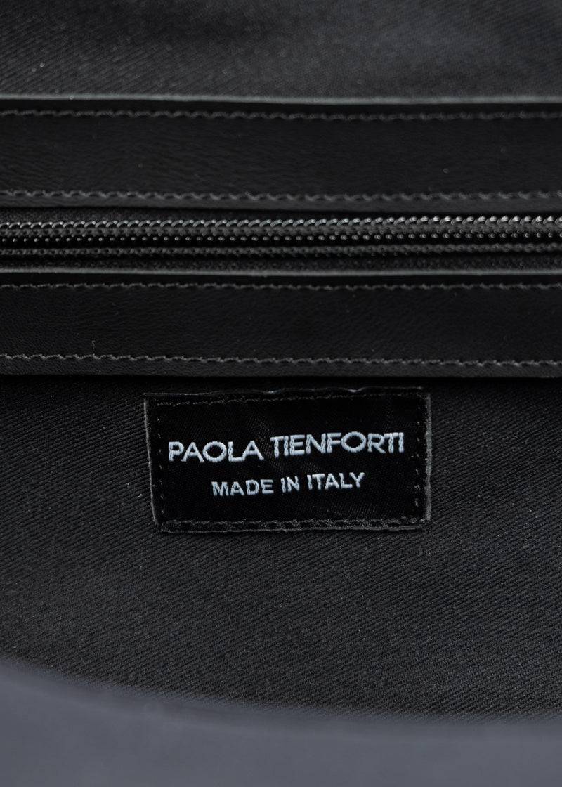 Paola T. Bauletto large in neoprene con dettagli argento Online