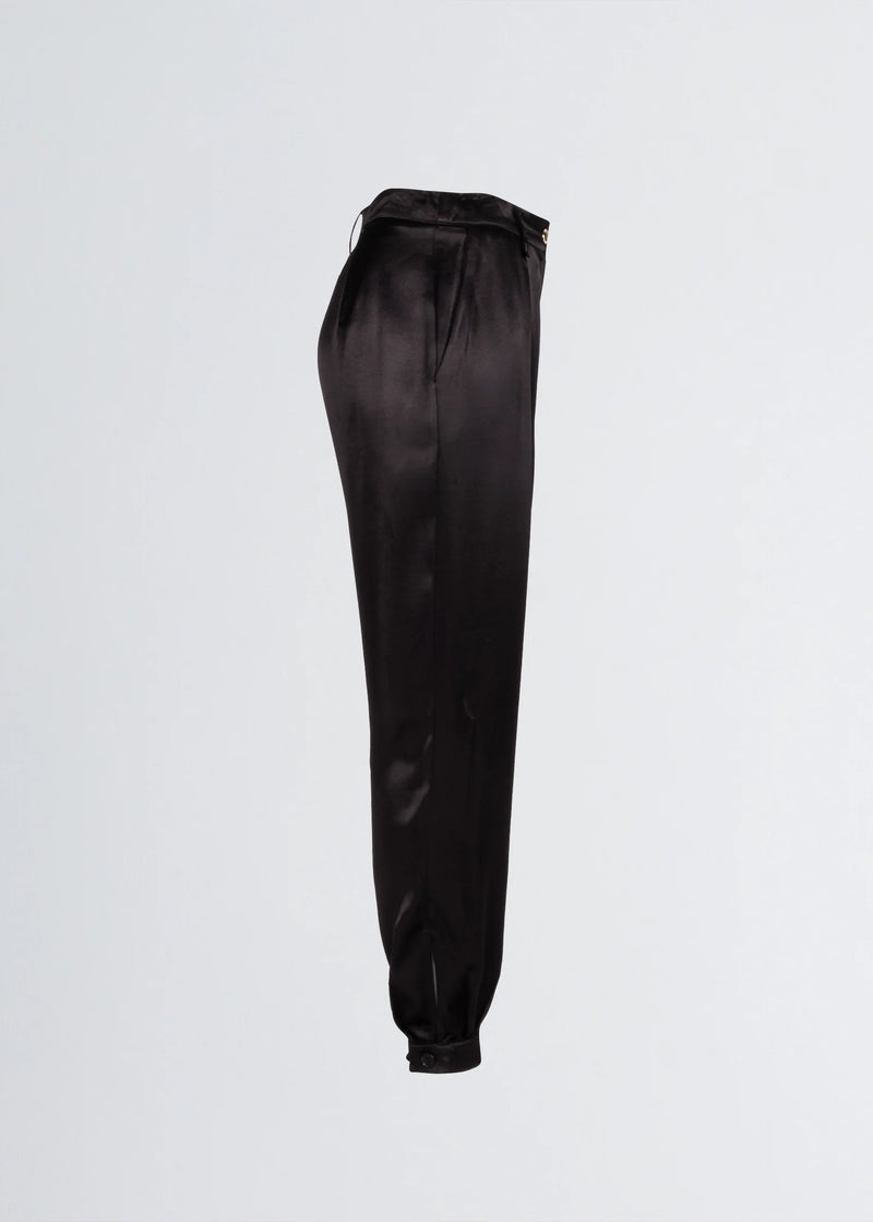 Paola T. Pantalone jogger in raso di viscosa Italia