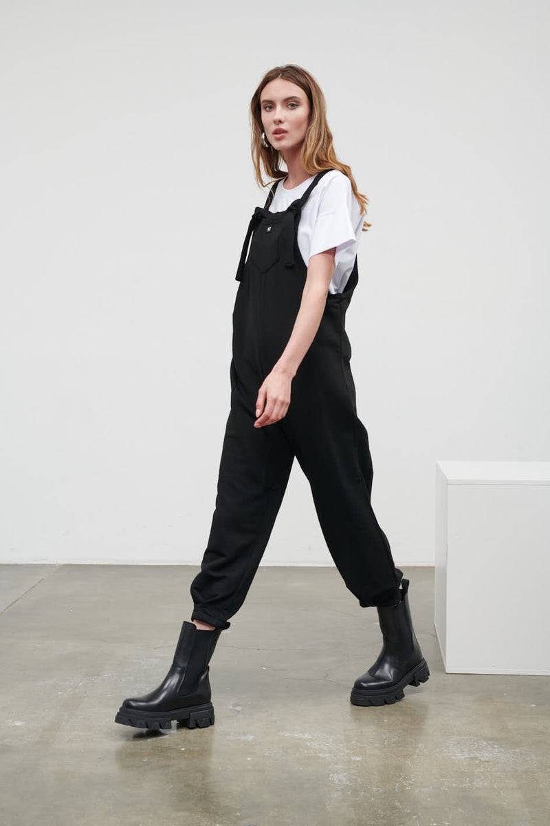 Paola T. Salopette in cotone stretch Nuovo