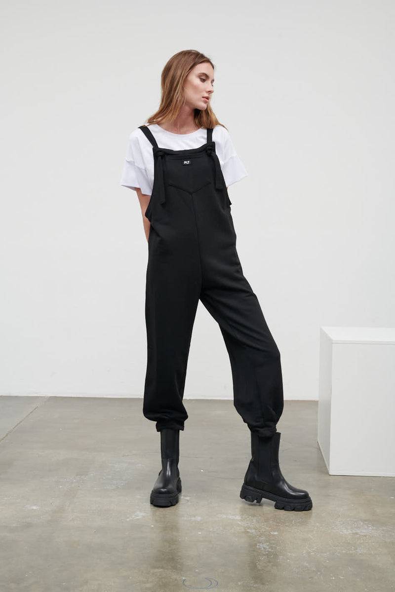 Paola T. Salopette in cotone stretch Nuovo