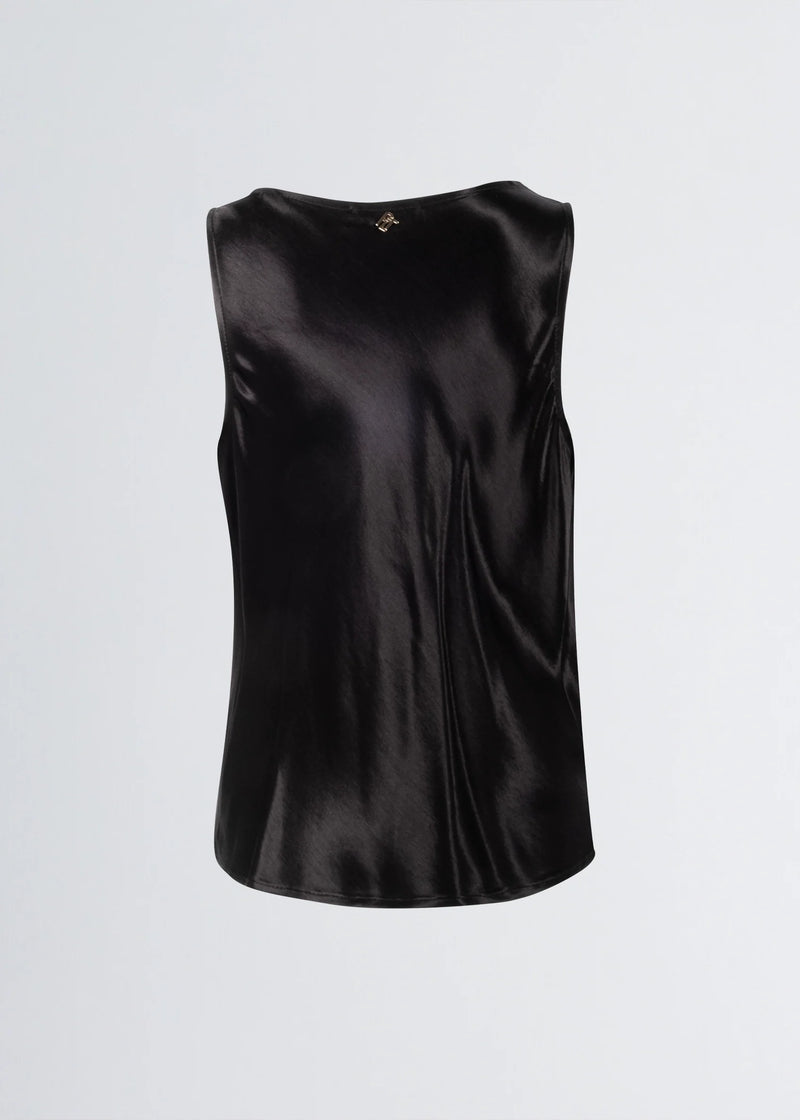 Paola T. Blusa scollatura morbida in raso Vendita