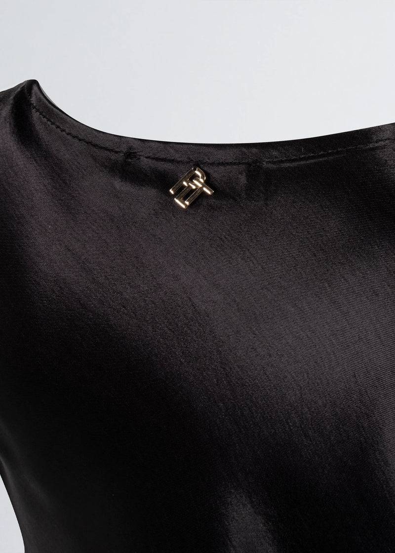 Paola T. Blusa scollatura morbida in raso Vendita