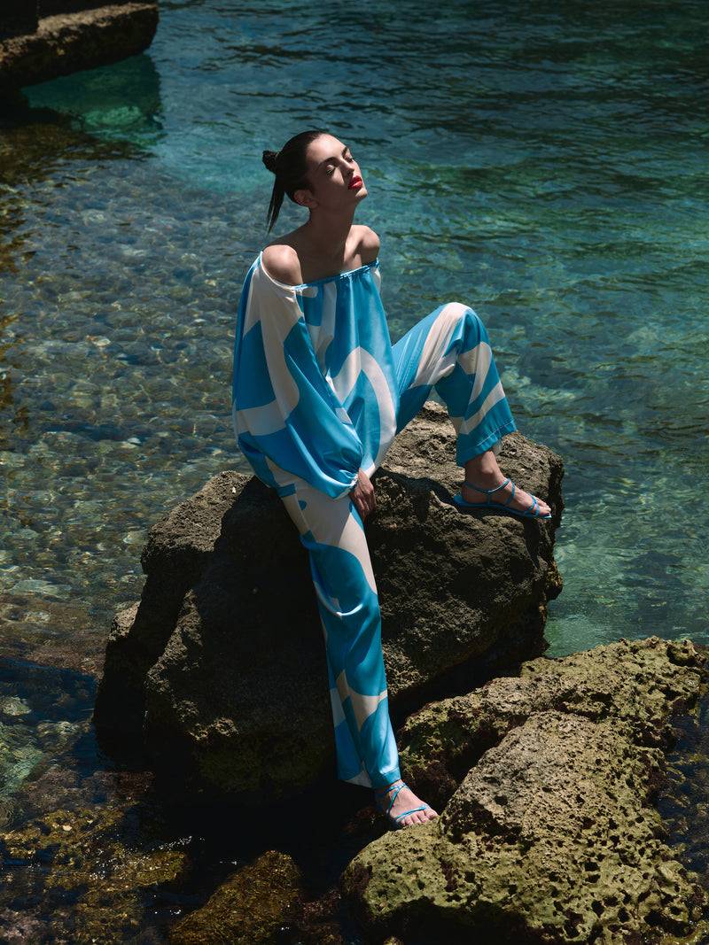 Paola T. Pantalone palazzo stampa wave Shopping Online