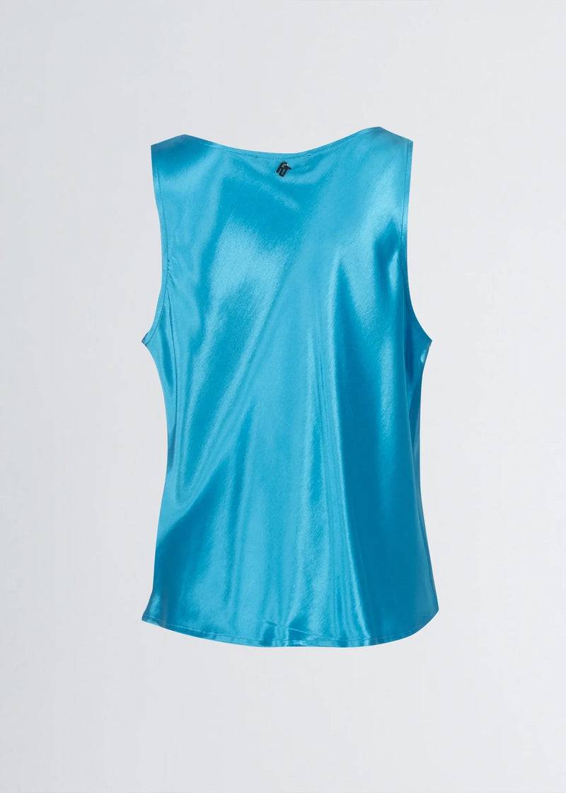 Paola T. Blusa scollatura morbida in raso Prezzo Ridotto