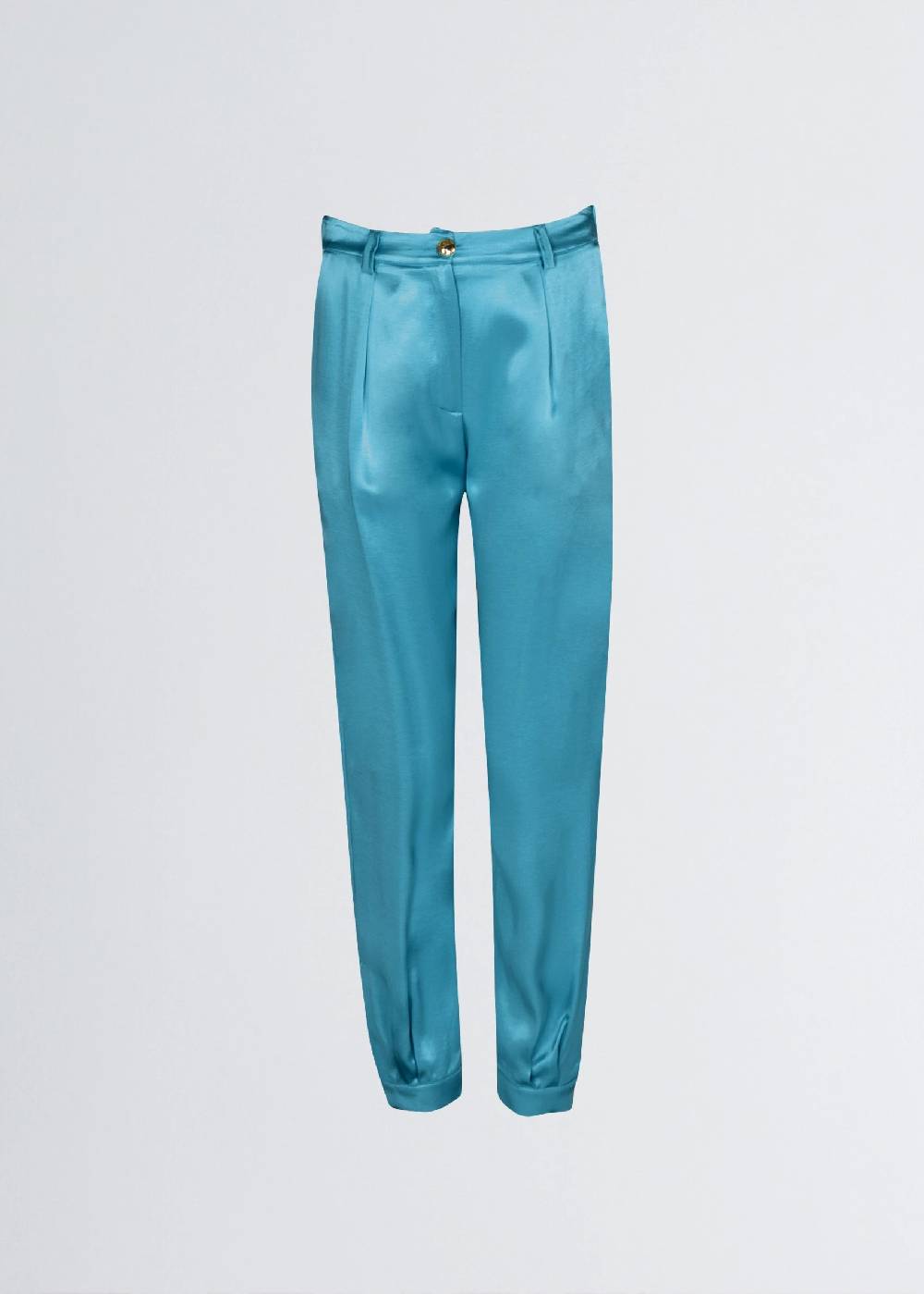 Paola T. Pantalone jogger in raso di viscosa In Vendita