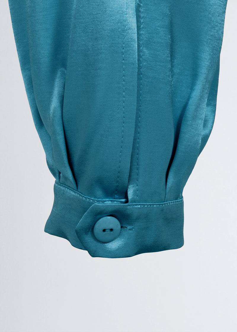 Paola T. Pantalone jogger in raso di viscosa In Vendita