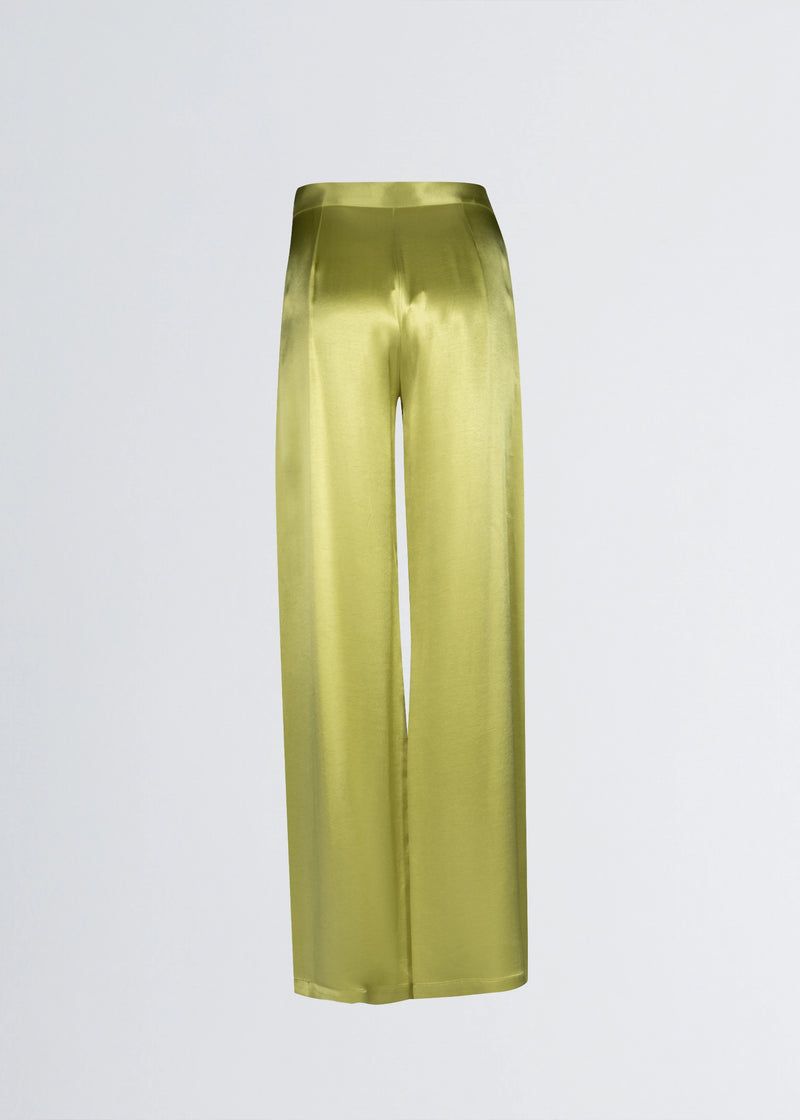Paola T. Pantalone palazzo in raso di viscosa Consegna Veloce