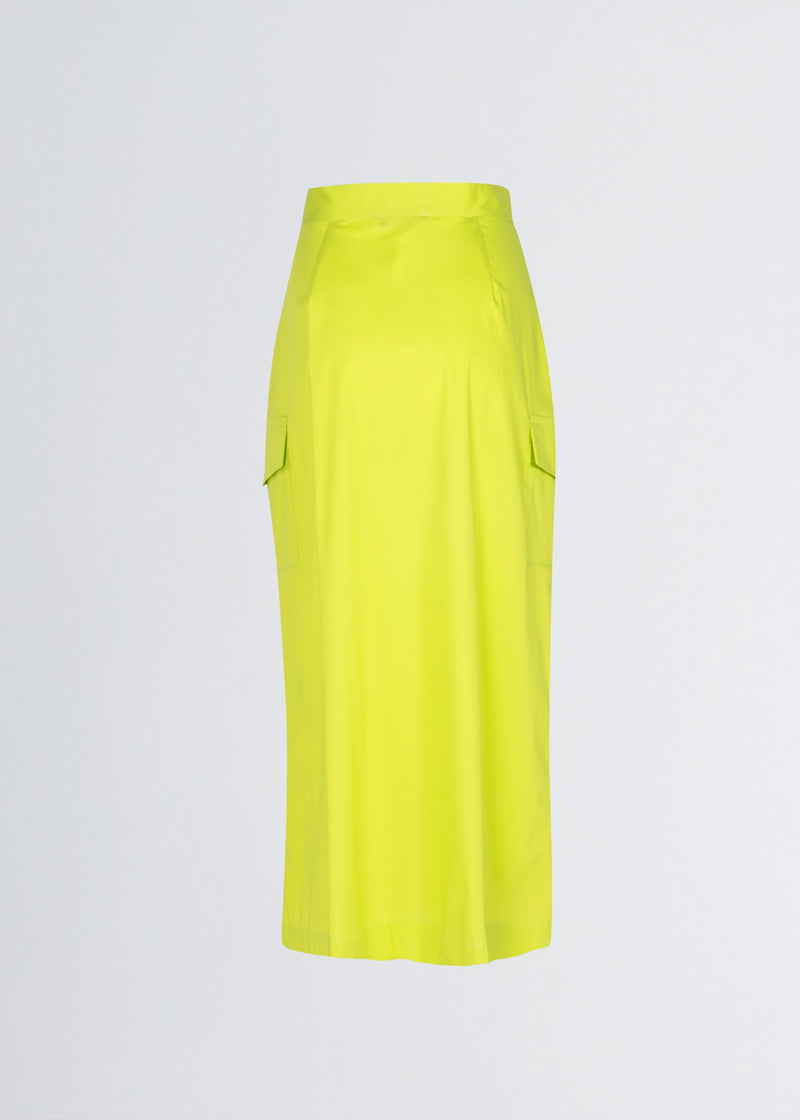 Paola T. Gonna in cotone stretch con tasconi Shopping Online