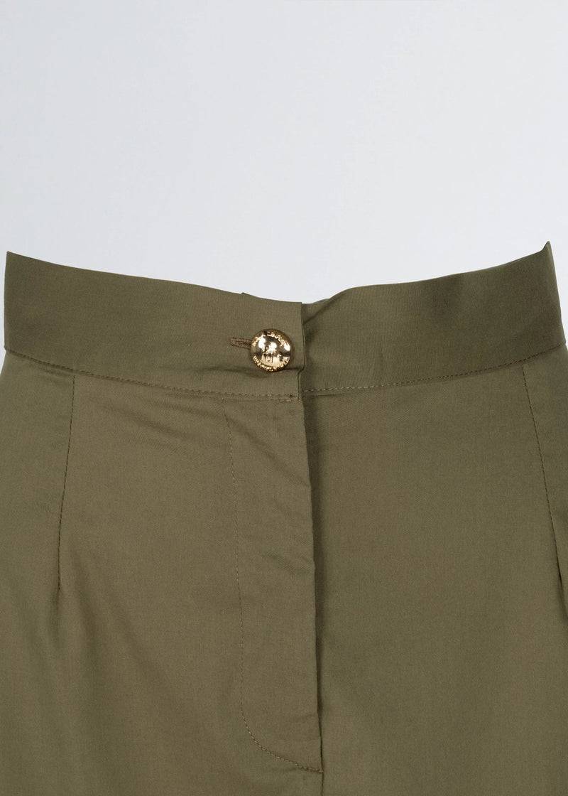 Paola T. Gonna in cotone stretch con tasconi Sottocosto