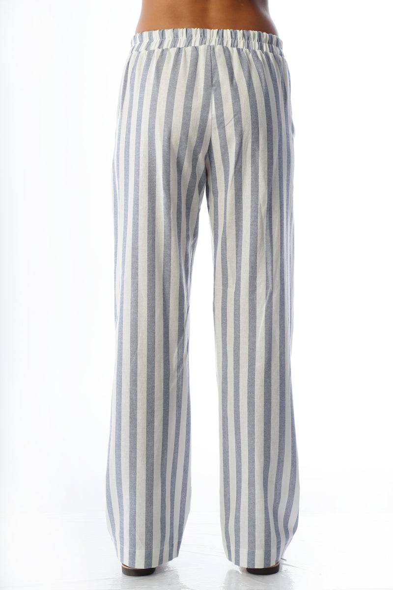 Paola T. Pantalone palazzo in puro cotone Offerta natalizia